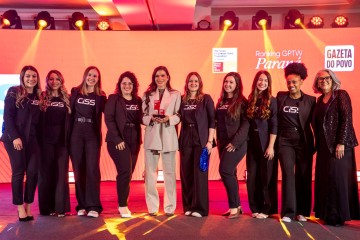 Equipe da CISS na premiação do GPTW Paraná, em Curitiba.
