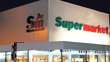Fachada nova loja rede Supermarket